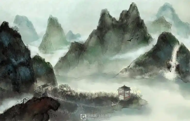 插画装饰背景的设计—古风场景基础日常提高训练