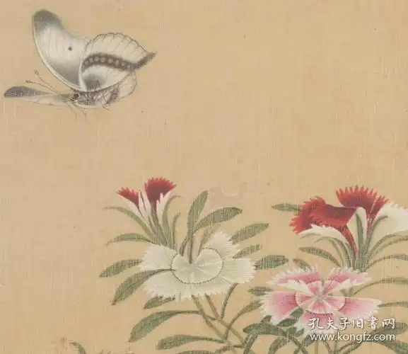 清蒋廷锡百蝶图纸本大小326452182厘米宣纸原色微喷印制定制产品不