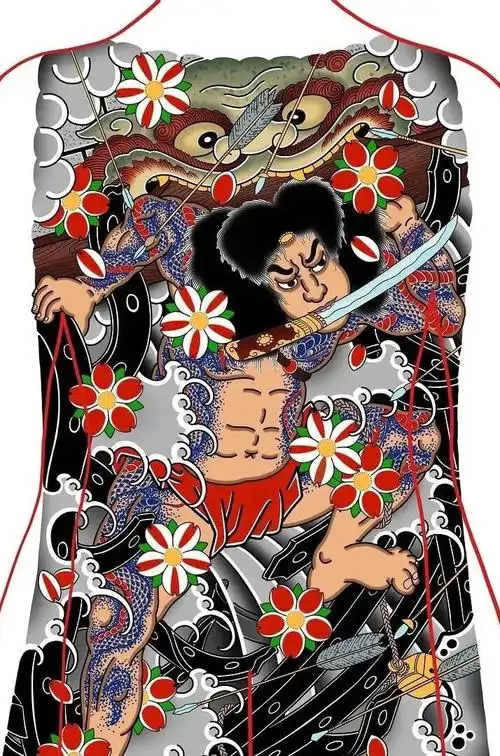 日式老传统满背