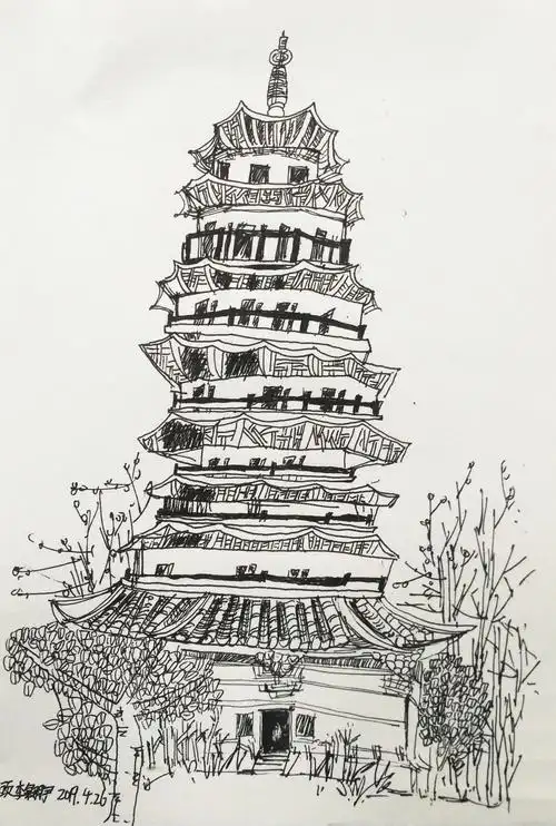 彩墨艺术2019春速写班 顾李翱宇 结课作品集