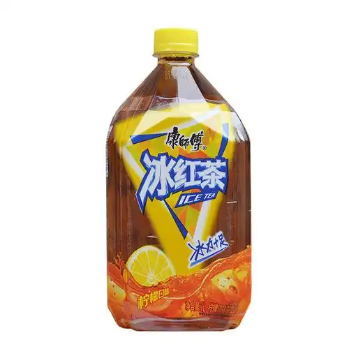 康师傅冰红茶大瓶1l8瓶装柠檬味康师傅饮料
