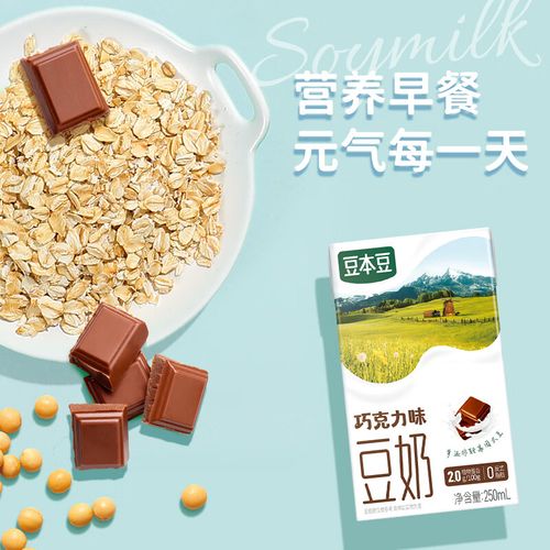 豆本豆 巧克力豆奶250ml*20盒整箱学生营养早餐植物蛋白饮料 巧克力豆