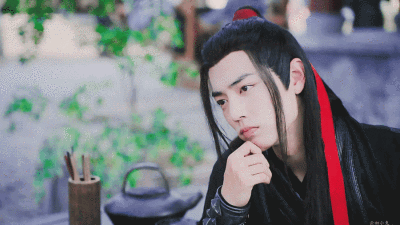 战羡陈情令肖战动图警告