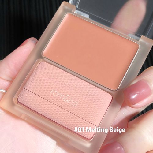 韩国romand自然之美腮红膏自然裸妆女提亮肤色高光闪粉脸部提亮