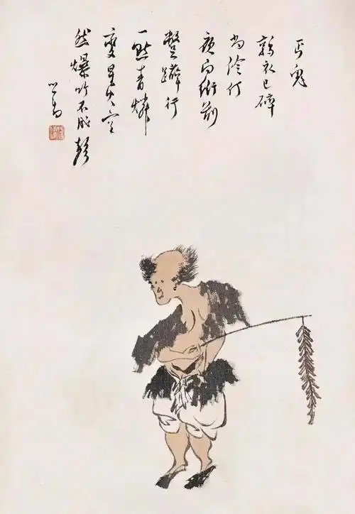 溥心畲笔下的小鬼太萌了