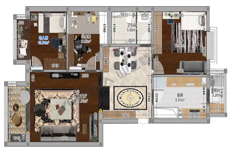 久敬家园-113㎡-一居室-素简之美