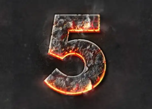 ps特殊烈焰字体设计效果