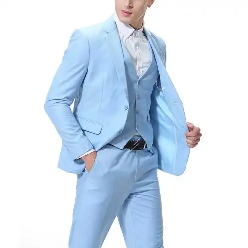 2021新款外贸商务休闲西服三件套新郎伴郎婚礼西装套装男跨境男