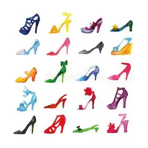 白色背景上孤立鞋店鞋店建筑石材立面挑选有关运动的鞋子幸福的年幼的