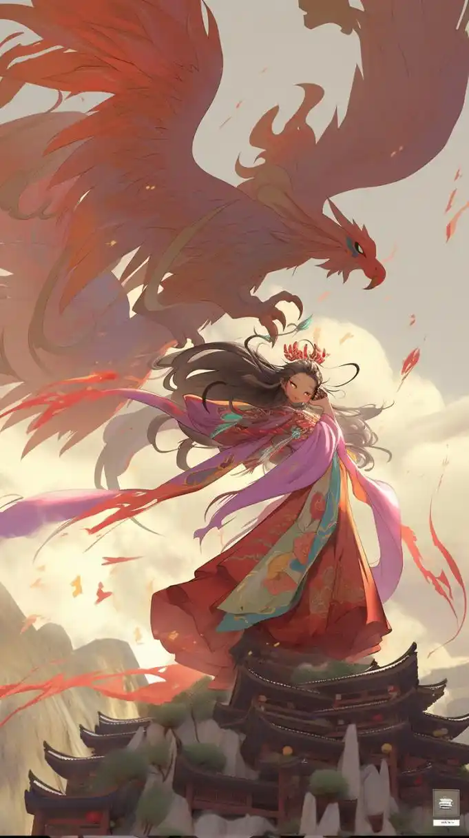 这个是凤凰?还是鸡!#二次元