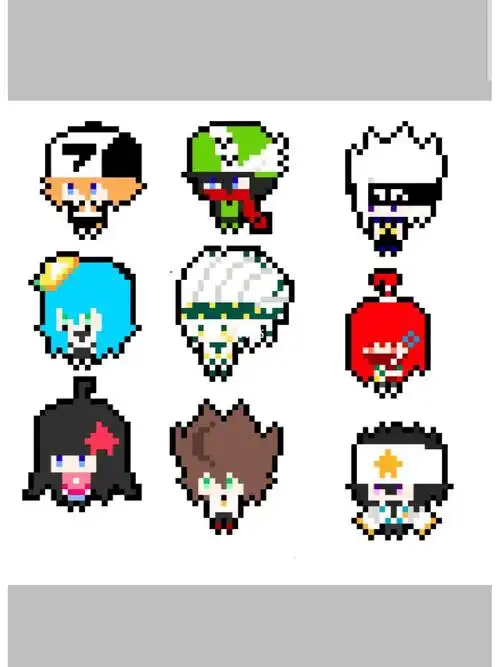 凹凸世界像素画