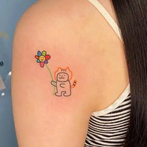 彩色小清新纹身太可爱了01