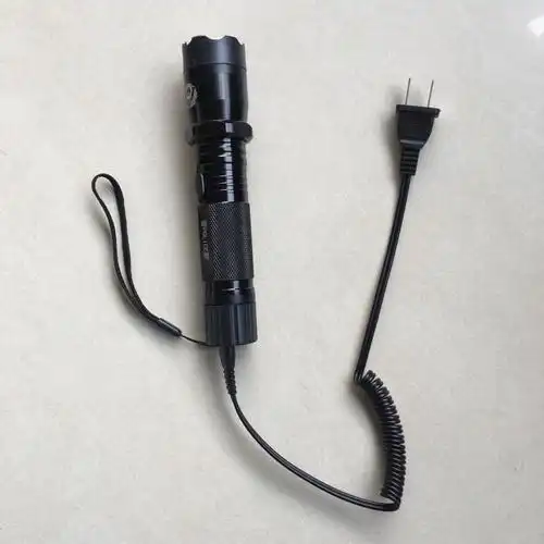 双孔小2二孔小8字充电线充电器防狼棍强光手电筒通用直充电源线 线长