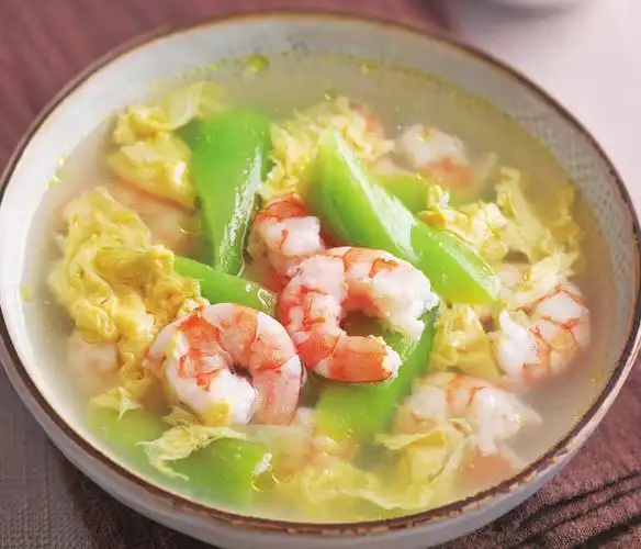 丝瓜鸡蛋虾仁汤