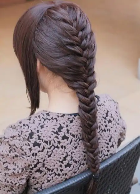 点编发发型图片及扎法