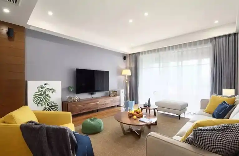 客厅电视背景墙的图案色彩选择你喜欢哪种