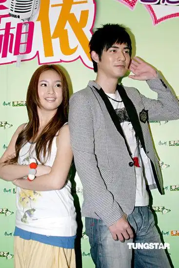 图文周渝民林依晨代言周渝民表情可爱