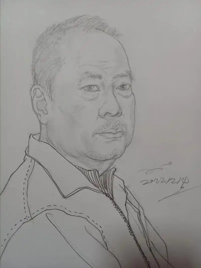 人物肖像  - 小吴画速写 - 抖音