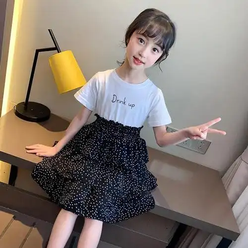 裙子连衣裙连衣六穿五岁小学妹妹儿童小女孩二小连衣裙