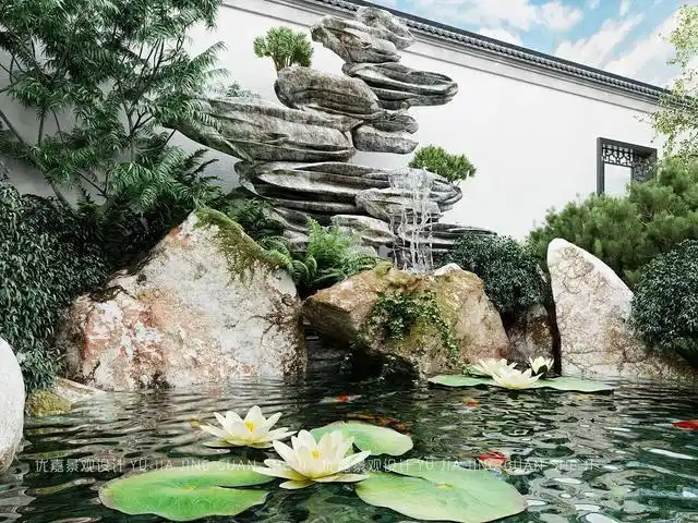 最新最全的多种风格庭院水景设计!(内附100张效果图)