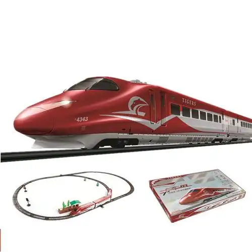 和谐号仿真动车组模型轨道火车玩具电动高铁声光动车欧洲之星 白色