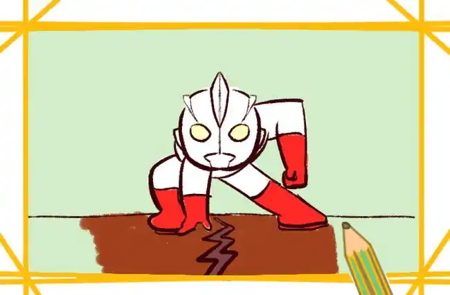 迪加奥特曼简笔画