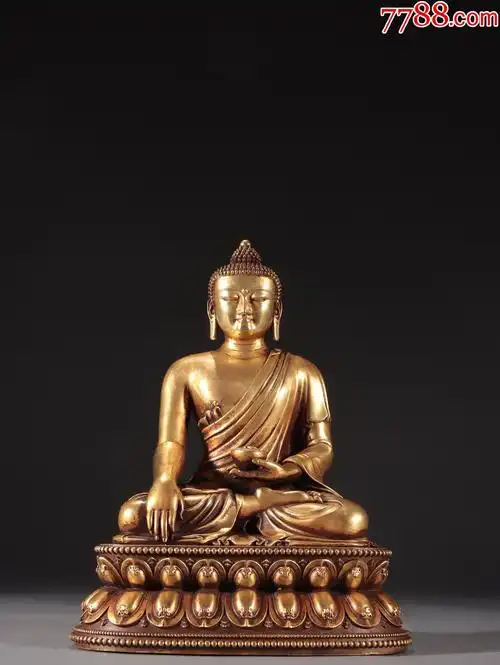 【铜鎏金药师佛造像】-价格:4800元-se81265677-铜像/铜佛像-零售