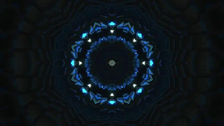 超赞绚丽闪烁荧光花纹动感大屏背景