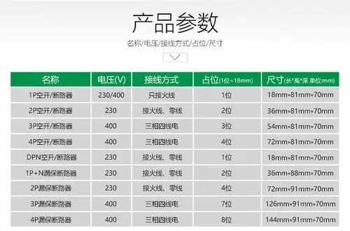施耐德小型断路器c型空气开关ic65n2p
