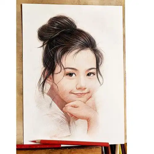 素描画像定制帮忙画彩铅肖像画头像真人照片转手绘美术代画人物画