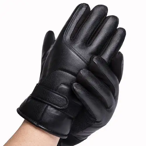 图书>期刊/杂志>男士>图书其它>手套男冬骑行保暖加绒加厚皮手套男