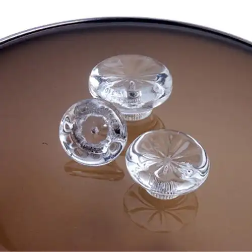 长期供应无气泡玻璃顶珠 带彩虹效果玻璃