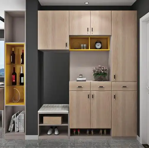 玄关做个功能齐全又好看的鞋柜不要太方便