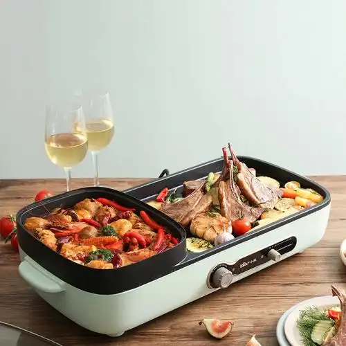 澳洲小熊电烤炉火锅两用多功能料理锅