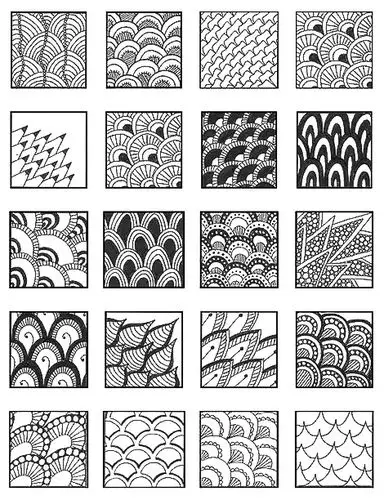 线条的艺术【创意钢笔画】【钢笔画基础线条图谱】