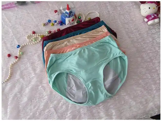 女士内裤女 纯棉 中腰性感弹力棉质面料纯色三角裤小平角裤