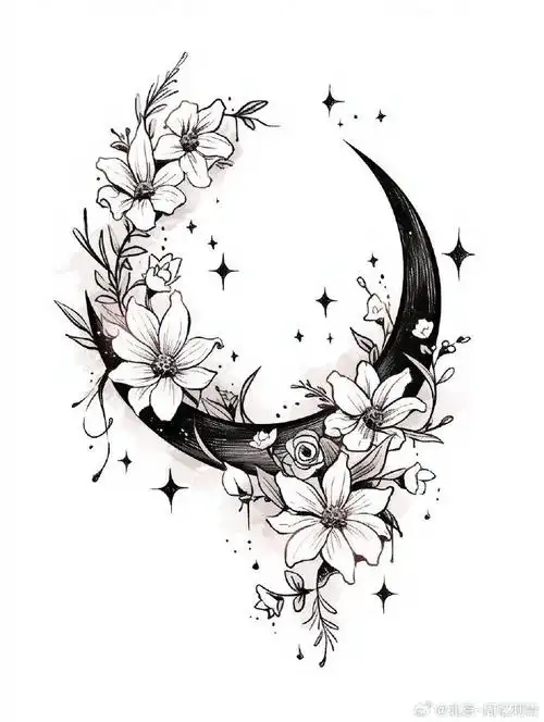 今日纹身图案分享    黑色纹身    #纹身分享##纹身设计##北京纹身店