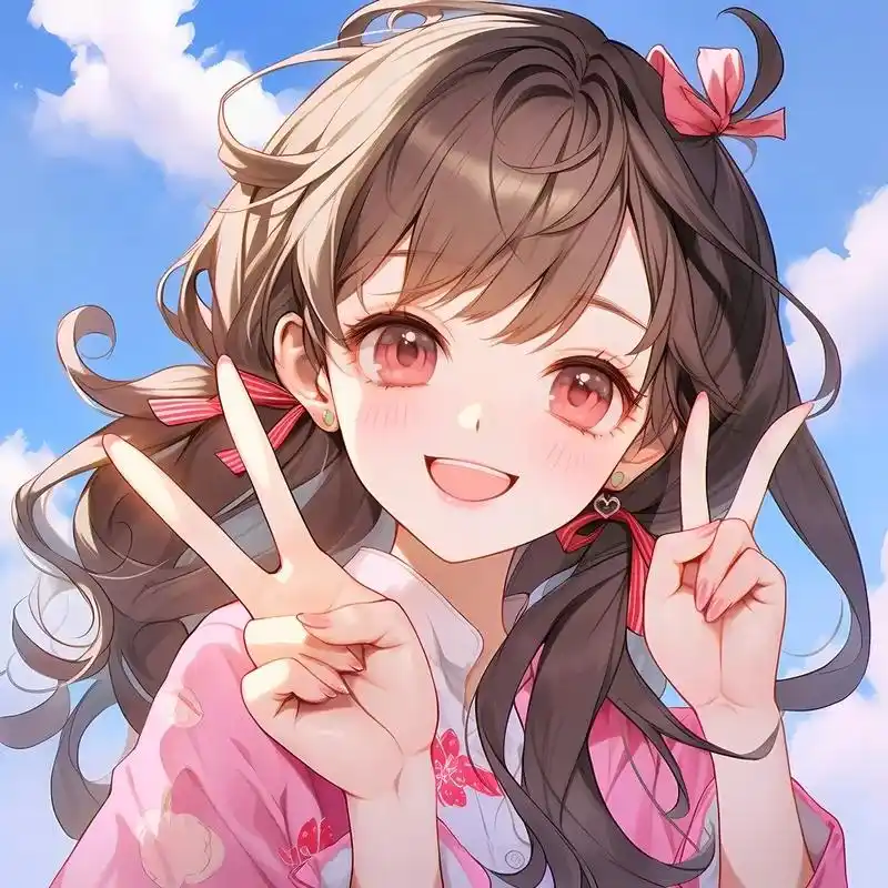 旧漫头像-粉衣少女#女生头像 #优质头像 #动漫女头 #旧漫 - 抖音