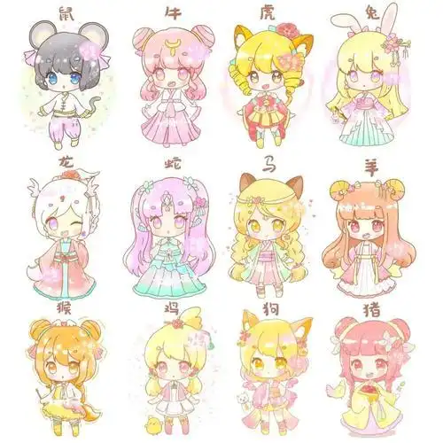 画9张简笔画表白图片网12星座12星座动漫美少女图片十二星座所对应的