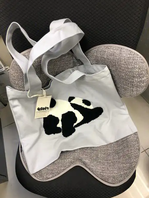 野兽派pompom熊猫帆布袋