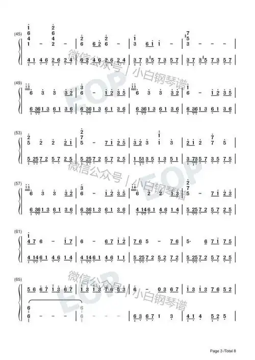 琴谱starsky星空抖音twostepsfromhell含简谱