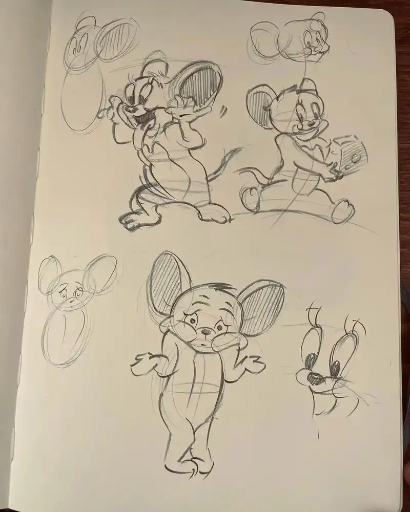 卡通人物 #手绘 #绘画过程 #素描 #极度舒适  @dou - 抖音