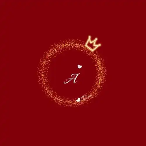 红色字母姓氏头像