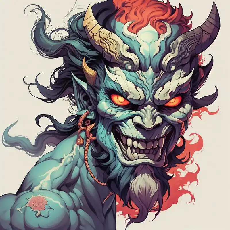 尝试这款一半恶魔一半佛的帅气头像吧!