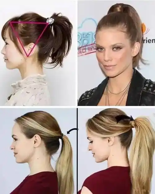 马尾也能百变,江疏影流苏马尾,金晨半扎高马尾好绝_脸型_造型_发型