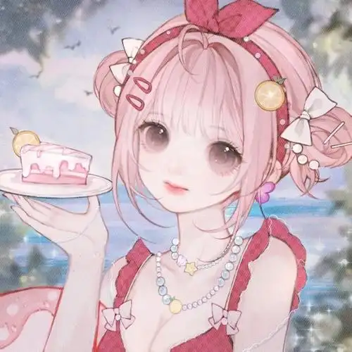 动漫女头闺蜜头像可爱森系