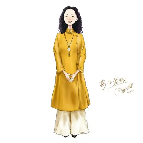 卡通肖像头像画q版老妈