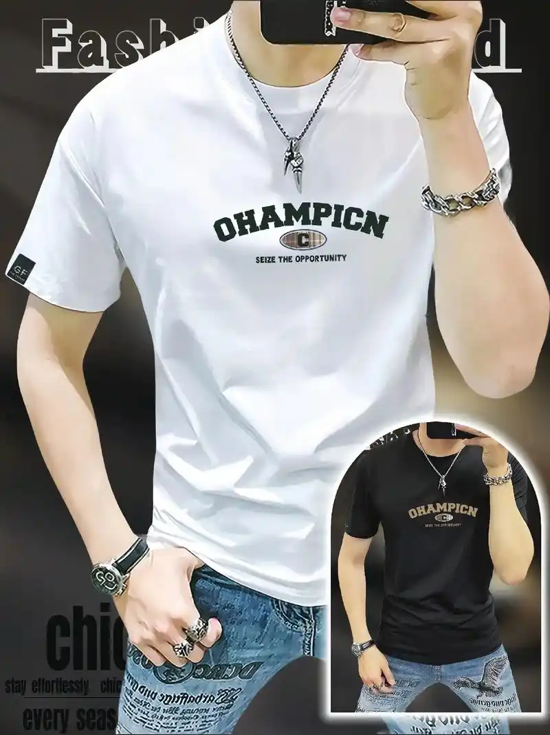 潮流百搭男士短袖丅恤