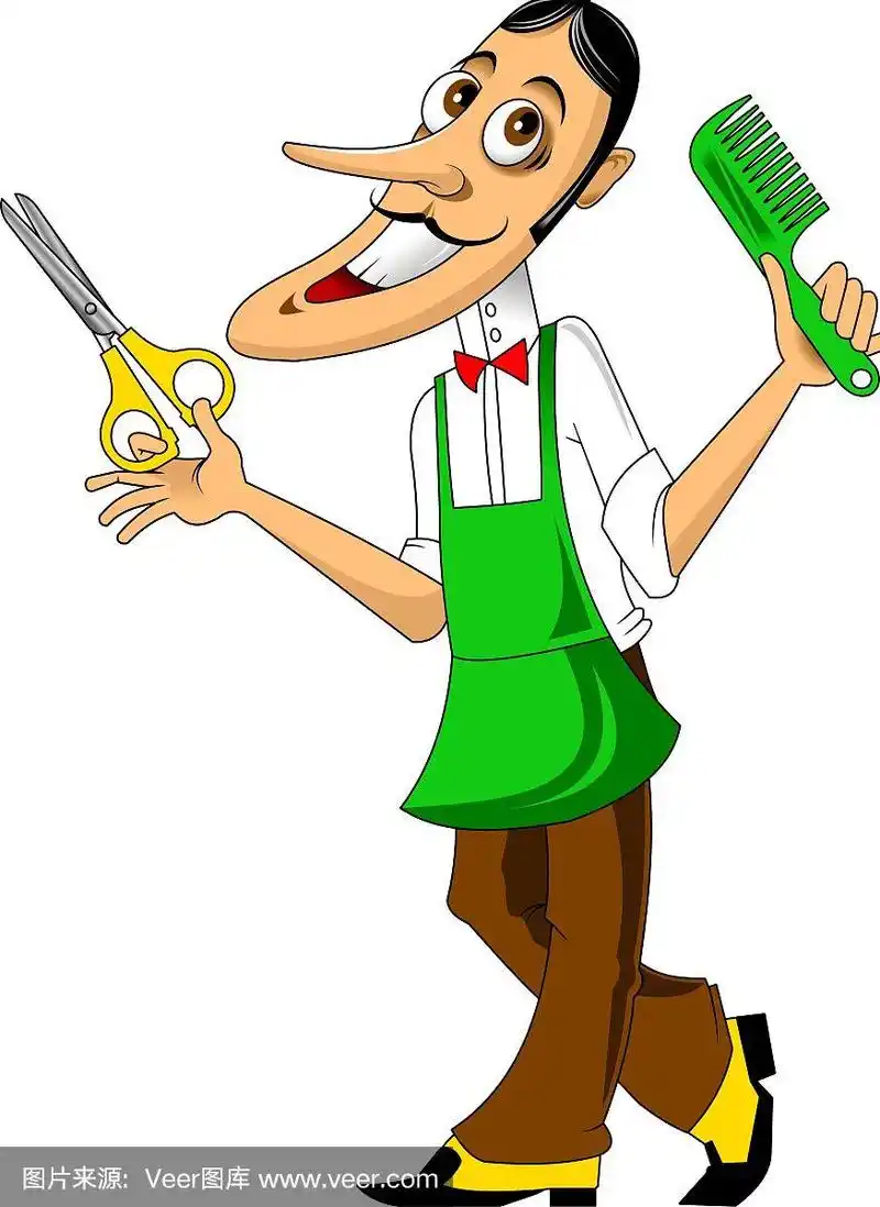 理发师卡通