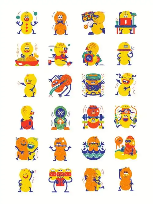 吉祥物设计ip动作延展创意ip设计卡通logo设计-#logo设计  #品牌设计